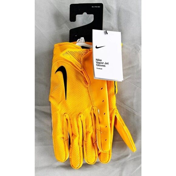 NIKE Vapor Jet Football Gloves Size 3XL Yellow Receiver DX4504-702 NWT - Picture 5 of 6